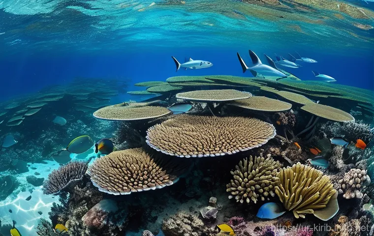 키리바시 해양 보호구역 - **"A vibrant and pristine underwater scene within Kiribati's Marine Protected Area. The image featur...